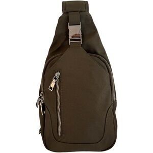 NWOT Olive Green Madison West Sling Bag